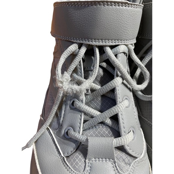 FitVille Men's High top ankle support sneaker. Gray. Size 10.5W - Picture 3 of 6